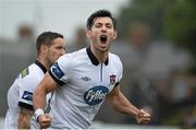 26 July 2015; Richie Towell, Dundalk, celebrates scoring his side's first goal. SSE Airtricity League, Premier Division, Dundalk v Cork City. Oriel Park, Dundalk, Co. Louth. Picture credit: David Maher / SPORTSFILE