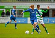 26 July 2015; Darragh Rainsford, Limerick FC in action against Luke Byrne, Shamrock Rovers. SSE Airtricity League, Premier Division, Shamrock Rovers v Limerick. Tallaght Stadium, Tallaght, Co. Dublin. Picture credit: Sam Barnes / SPORTSFILE