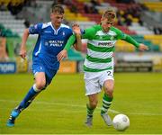 26 July 2015;Gareth McCaffrey, Shamrock Rovers, in action against Paudie O'Connor, Limerick. SSE Airtricity League, Premier Division, Shamrock Rovers v Limerick. Tallaght Stadium, Tallaght, Co. Dublin. Picture credit: Sam Barnes / SPORTSFILE