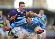 9 November 2008; Jamie Carr, Newtown Blues, in action against Ray Cosgrave, Kilmacud Crokes. AIB Leinster Senior Club Football Championship quarter-final, Kilmacud Crokes v Newtown Blues, Parnell Park, Dublin. Picture credit: Stephen McCarthy / SPORTSFILE
