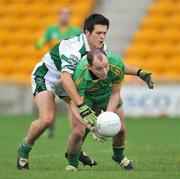 9 November 2008; Garret Hickey, Rhode, in action against Malachy McNulty, Portlaoise. AIB Leinster Senior Club Football Championship quarter-final, Rhode v Portlaoise, O'Connor Park, Tullamore. Picture credit: David Maher / SPORTSFILE