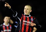 11 November 2008; Paddy Madden, Bohemians, celebrates after scoring his side's first goal. A Championship Final, UCD v Bohemians, UCD Bowl, Dublin. Picture credit: David Maher / SPORTSFILE