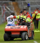 25 July 2015; Eamonn Callaghan, Kildare, leaves the field after picking up an injury. GAA Football All-Ireland Senior Championship, Round 4A, Kildare v Cork. Semple Stadium, Thurles, Co. Tipperary. Picture credit: Stephen McCarthy / SPORTSFILE