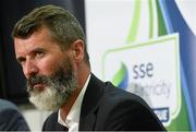 27 July 2015; Republic of Ireland assistant manager Roy Keane at the SSE Airtricity National U17s League Launch. FAI HQ, Abbotstown, Co. Dublin. Picture credit: David Maher / SPORTSFILE