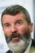 27 July 2015; Republic of Ireland assistant manager Roy Keane at the SSE Airtricity National U17s League launch. FAI HQ, Abbotstown, Co. Dublin. Picture credit: David Maher / SPORTSFILE
