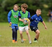28 July 2015; Leinster rugby players Dominic Ryan and Edward Byrne visited the Bank of Ireland Summer Camp at Kildare RFC to meet with young players. Cill Dara RFC, Kildare. Picture credit: Seb Daly / SPORTSFILE
