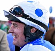 28 July 2015; Jockey Mark Enright after winning the Latin Quarter Beginners Steeplechase on Empresario. Galway Racing Festival, Ballybrit, Galway. Picture credit: Cody Glenn / SPORTSFILE