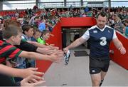 29 July 2015; Ireland's Cian Healy on his way onto the pitch before squad training. Irish Independent Park, Cork. Picture credit: Matt Browne / SPORTSFILE