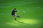 14 November 2008; Out-half Dan Carter practices a drop goal during the New Zealand team Captain's Run. Croke Park, Dublin. Picture credit: Brendan Moran / SPORTSFILE