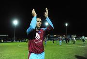 14 November 2008; Brian Shelley, Drogheda United, applauds the crowd at the end of the game. eircom League of Ireland Premier Division, Drogheda United v St Patrick's Athletic, United Park, Drogheda. Photo by Sportsfile