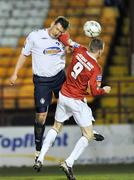 15 November 2008; Anto Flood, Shelbourne, in action against Pat Purcell, Limerick 37. eircom League First Division, Shelbourne v Limerick 37, Tolka Park, Dublin. Picture credit: David Maher / SPORTSFILE