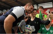 29 July 2015; Ireland's Mike Ross posing for a selfie with a supporters after training. Irish Independent Park, Cork. Picture credit: Eóin Noonan / SPORTSFILE