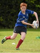 29 July 2015; Action from the Bank of Ireland Leinster Rugby School of Excellence held at The Kings Hospital Palmerstown, Dublin. The camp saw the visit of Leinster players to talk to developing players about training, tips and their and their development as rugby players. Picture credit: Stephen McCarthy / SPORTSFILE