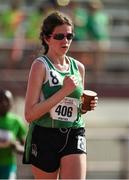 29 July 2015; Team Ireland’s Aoife Beston, a member of Claremorris All Stars Special Olympics Club, from Claremorris, Co Mayo, competing in the 5,000M event at the at the Katherine B. Loker Stadium. Special Olympics World Summer Games, Los Angeles, California, United States. Picture credit: Ray McManus / SPORTSFILE