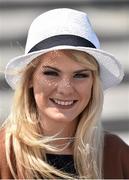 29 July 2015; Recegoer Aoife O'Connor, from Limerick City, enjoying a day at the races. Galway Racing Festival, Ballybrit, Galway. Picture credit: Cody Glenn / SPORTSFILE