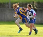 29 July 2015; Aoife Gavin, Roscommon, in action against Kaiesha Tobin, Waterford. All Ireland U16 B Ladies Football Championship Final, Roscommon v Waterford, McDonagh Park, Nenagh, Co. Tipperary. Picture credit: Seb Daly / SPORTSFILE