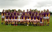 29 July 2015; The Wexford squad. All Ireland U16 C Ladies Football Championship Final, Leitrim v Wexford, Clane, Co. Kildare. Picture credit: Piaras Ó Mídheach / SPORTSFILE