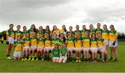 29 July 2015; The Leitrim squad. All Ireland U16 C Ladies Football Championship Final, Leitrim v Wexford, Clane, Co. Kildare. Picture credit: Piaras Ó Mídheach / SPORTSFILE