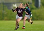 29 July 2015; Becky Ni Eallaithe, Galway, in action against Tara Breen, Kerry. All Ireland U16 A Ladies Football Championship Final, Galway v Kerry, Bruff, Co. Limerick. Picture credit: Diarmuid Greene / SPORTSFILE
