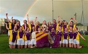 29 July 2015; Wexford players celebrate after the game. All Ireland U16 C Ladies Football Championship Final, Leitrim v Wexford, Clane, Co. Kildare. Picture credit: Piaras Ó Mídheach / SPORTSFILE