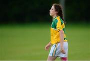 29 July 2015; Gemma Stenson, Leitrim, dejected after the game. All Ireland U16 C Ladies Football Championship Final, Leitrim v Wexford, Clane, Co. Kildare. Picture credit: Piaras Ó Mídheach / SPORTSFILE