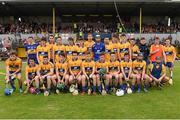 30 July 2015; The Clare squad. Bord Gáis Energy Munster GAA Hurling U21 Championship Final, Clare v Limerick. Cusack Park, Ennis, Co. Clare. Picture credit: Stephen McCarthy / SPORTSFILE