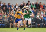 30 July 2015; Cian Lynch, Limerick, in action against Eoin Quirke, Clare. Bord Gáis Energy Munster GAA Hurling U21 Championship Final, Clare v Limerick. Cusack Park, Ennis, Co. Clare. Picture credit: Stephen McCarthy / SPORTSFILE