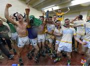 30 July 2015; Limerick players celebrate following their victory. Bord Gáis Energy Munster GAA Hurling U21 Championship Final, Clare v Limerick. Cusack Park, Ennis, Co. Clare. Picture credit: Stephen McCarthy / SPORTSFILE