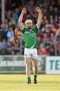 30 July 2015; Cian Lynch, Limerick, celebrates his side's victory at the final whistle. Bord Gáis Energy Munster GAA Hurling U21 Championship Final, Clare v Limerick. Cusack Park, Ennis, Co. Clare. Picture credit: Stephen McCarthy / SPORTSFILE