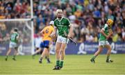 30 July 2015; Cian Lynch, Limerick, celebrates a team-mates late score. Bord Gáis Energy Munster GAA Hurling U21 Championship Final, Clare v Limerick. Cusack Park, Ennis, Co. Clare. Picture credit: Stephen McCarthy / SPORTSFILE