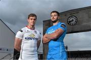 30 July 2015; Ulster's Andrew Trimble, left, and Iain Henderson in attendance at the Ulster Rugby 2015/16 season kit launch. Kingspan Stadium, Ravenhill Park, Belfast. Picture credit: Ramsey Cardy / SPORTSFILE