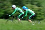 30 July 2015; Ireland’s Peter Ryan and pilot Dermot Radford during their MB time trial. UCI Para-Cycling Road World Championships 2015. Notwill, Switzerland. Picture credit: Jean Baptiste Benavent / SPORTSFILE