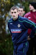 17 November 2008; Northern Ireland's Niall McGinn arrives for squad training. Greenmount College, Belfast, Co. Antrim. Picture credit: Oliver McVeigh / SPORTSFILE