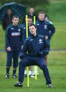 17 November 2008; Northern Ireland's Jonny Evans in action during squad training. Greenmount College, Belfast, Co. Antrim. Picture credit: Oliver McVeigh / SPORTSFILE