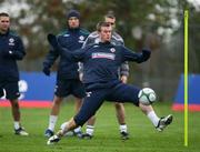 17 November 2008; Northern Ireland's Chris Brunt in action during squad training. Greenmount College, Belfast, Co. Antrim. Picture credit: Oliver McVeigh / SPORTSFILE