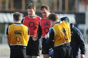 18 November 2008; Locks Malcolm O'Kelly and Bob Casey during Ireland rugby squad training. Donnybrook Stadium, Dublin. Picture credit: Brendan Moran / SPORTSFILE
