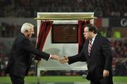 18 November 2008; An Taoiseach Brian Cowen and IRFU President John Lyons officially open Thomond Park. Zurich Challenge Match, Munster v New Zealand, Thomond Park, Limerick. Picture credit: Brian Lawless / SPORTSFILE