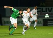 19 November 2008; Michael Duff, Northern Ireland, in action against Gergely Rudolf, Hungary. Senior International Friendly, Northern Ireland v Hungary. Windsor Park, Belfast. Picture credit: Oliver McVeigh / SPORTSFILE