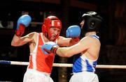 15 November 2008; Jockey's Paul Carberry, left, in action against David Casey. Kildare GAA Fight Night, Time: bar + venue, Naas, Co. Kildare. Picture credit: Ray Lohan / SPORTSFILE  *** Local Caption ***