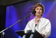 15 November 2008; President Mary McAleese speaking during the awards. TG4 O'Neill's Ladies Football All-Stars Awards, Citywest Hotel, Dublin. Picture credit: Brendan Moran / SPORTSFILE