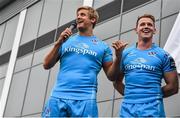 30 July 2015; Ulster's Chris Henry, left, and Craig Gilroy in attendance at the Ulster Rugby 2015/16 season kit launch. Kingspan Stadium, Ravenhill Park, Belfast. Picture credit: Ramsey Cardy / SPORTSFILE