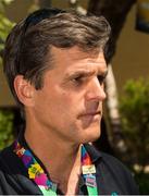31 July 2015; Tim Shriver, Chairman of Special Olympics, speaking to members of the Irish media. Special Olympics World Summer Games, Los Angeles, California, United States. Picture credit: Ray McManus / SPORTSFILE