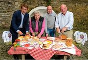 1 August 2015; Brady Family Ham, proud sponsor of Kildare GAA, is fuelling football fans and legends, Mick O’Dwyer and Glenn Ryan, for success ahead of the big game against The Kingdom on Sunday. Fans are encouraged to look out for complimentary Brady Family Ham pre-game snacks at Maynooth and Heuston train stations before kick-off on Sunday. Picture credit: Piaras Ó Mídheach / SPORTSFILE