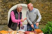 1 August 2015; Brady Family Ham, proud sponsor of Kildare GAA, is fuelling football fans and legends, Mick O’Dwyer and Glenn Ryan, for success ahead of the big game against The Kingdom on Sunday. Fans are encouraged to look out for complimentary Brady Family Ham pre-game snacks at Maynooth and Heuston train stations before kick-off on Sunday. Picture credit: Piaras Ó Mídheach / SPORTSFILE