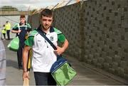 30 July 2015; Limerick's Colin Ryan arrives for the game. Bord Gáis Energy Munster GAA Hurling U21 Championship Final, Clare v Limerick, Cusack Park, Ennis, Co. Clare. Picture credit: Diarmuid Greene / SPORTSFILE