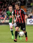31 July 2015; Jake Kelly, Bohemians, in action against Kevin O'Connor, Cork City. SSE Airtricity League Premier Division, Cork City v Bohemians. Turners Cross, Cork. Picture credit: David Maher / SPORTSFILE