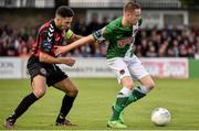 31 July 2015; Kevin O'Connor, Cork City, in action against Roberto Lopes, Bohemians. SSE Airtricity League Premier Division, Cork City v Bohemians. Turners Cross, Cork. Picture credit: David Maher / SPORTSFILE
