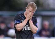 31 July 2015; Daryl Horgan, Dundalk, reacts after missing a shot at goal. SSE Airtricity League Premier Division, Bray Wanderers v Dundalk. Carlisle Grounds, Bray, Co. Wicklow. Picture credit: Matt Browne / SPORTSFILE
