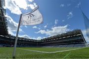 1 August 2015; A corner flag flies in Croke Park ahead of the game. GAA Football All-Ireland Senior Championship, Round 4B, Sligo v Tyrone. Croke Park, Dublin. Picture credit: Brendan Moran / SPORTSFILE