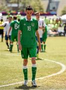 1 August 2015; Team Ireland’s Patrick Duff, a member of Cheeverstown House Special Olympics Club, from Halston Street, Dublin 7,  after a 'Football 11-a-side' semi final at the Drake Stadium. Ireland were beaten 4-2 and go for a Bonze medal in their next game. Special Olympics World Summer Games, Los Angeles, California, United States. Picture credit: Ray McManus / SPORTSFILE